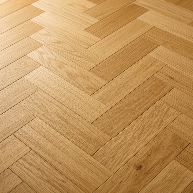 Parquet point de Hongrie en chêne clair